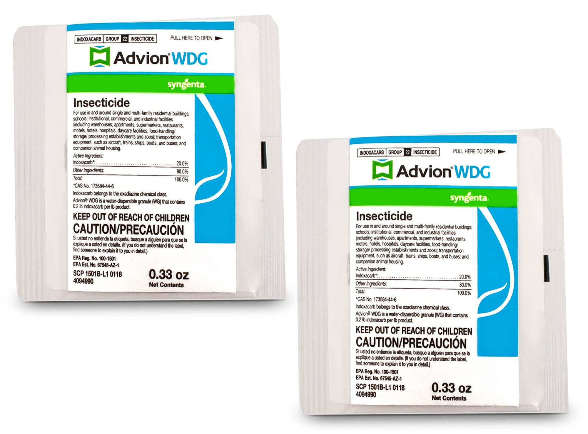 Insecticide Insect Killer WDG Advion - Effective Insecticide For Cockroaches - Control More Than 20 Pest- Roaches Killer For Apartment - Available With Premium Quality Centaurus AZ Gloves- 2 * 0.33oz.