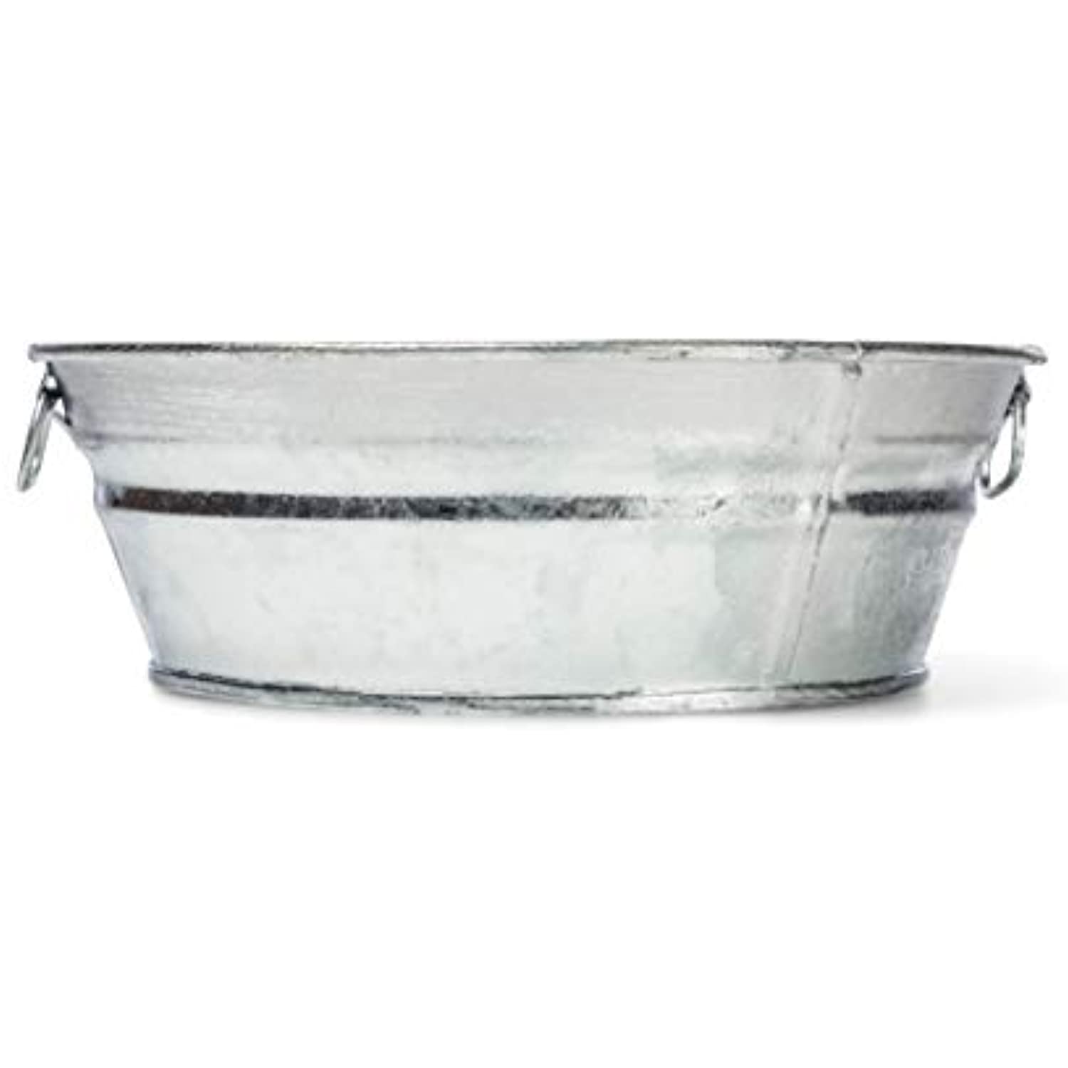 Behrens, Silver 102LFT 2 Qt. Hot Dipped Steel Low Flat Tub, 2 Quart