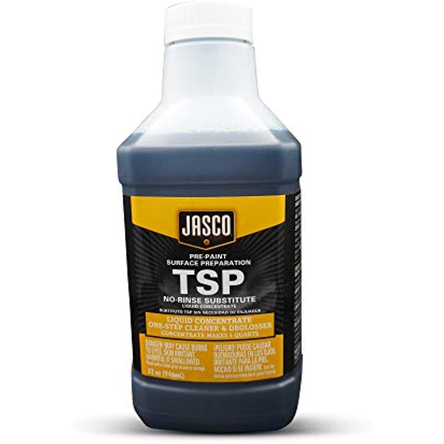 JASCO TSP Substitute Solutions Tri-Sodium Phosphate Extremely Strong and Effective All-Purpose Cleaner Heavy-Duty Degreasing and Deglossing Plus Centaurus AZ Gloves, 1 Quart Concentrated