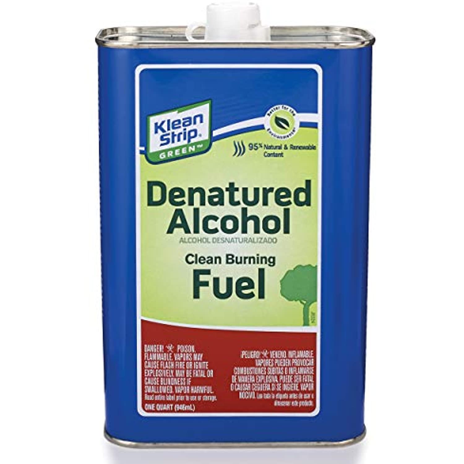 Klean-Strip Green QKGA75003 Denatured Alcohol, 1-Quart