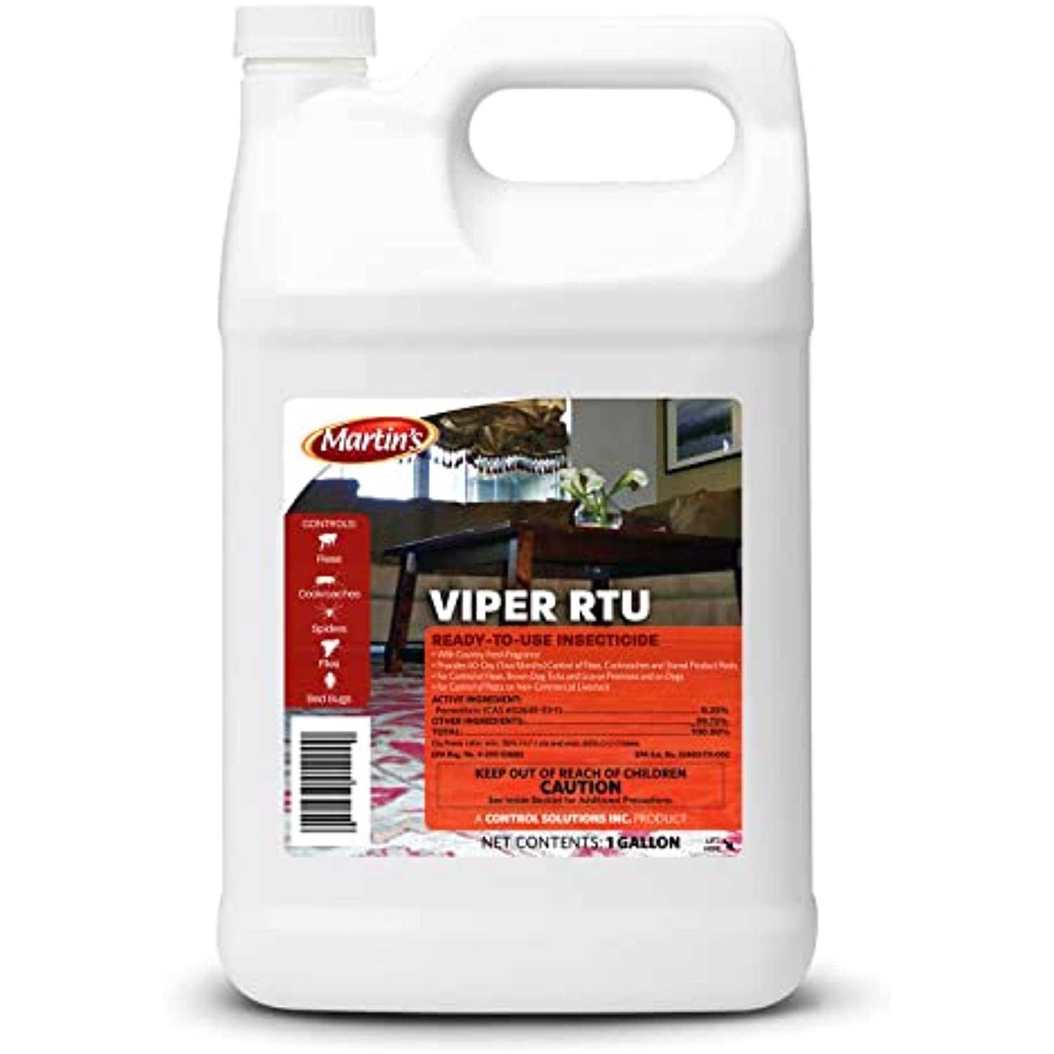 Martins Viper RTU Insecticide insecticide indoor outdoor Powerful bug repellent pest control home defense Insecticide insect control solutions Available with Premium Quality Centaurus AZ Gloves 1 Gal