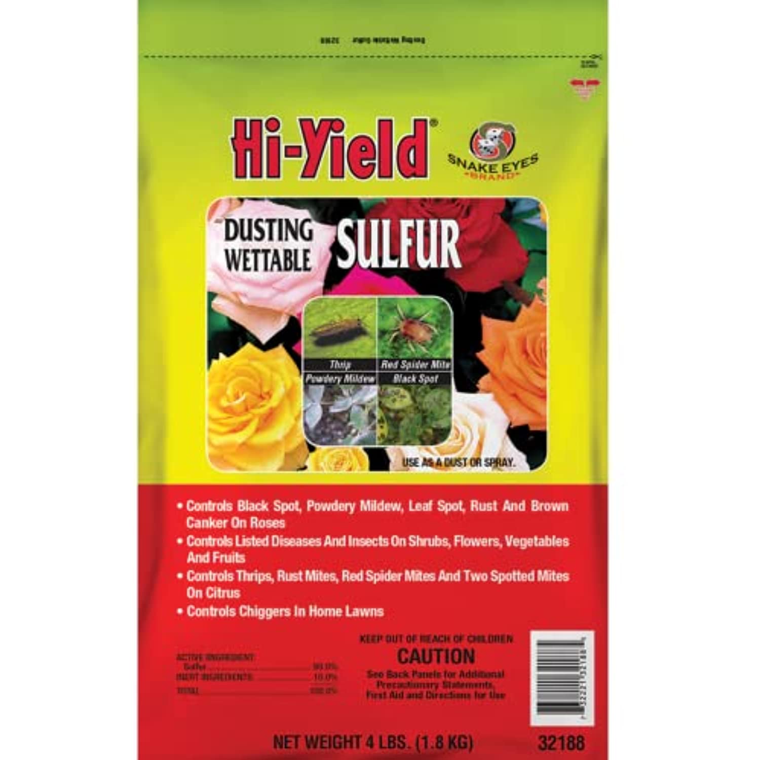 Hi-Yield (32188) Dusting Wettable Sulfur (4 lb.)